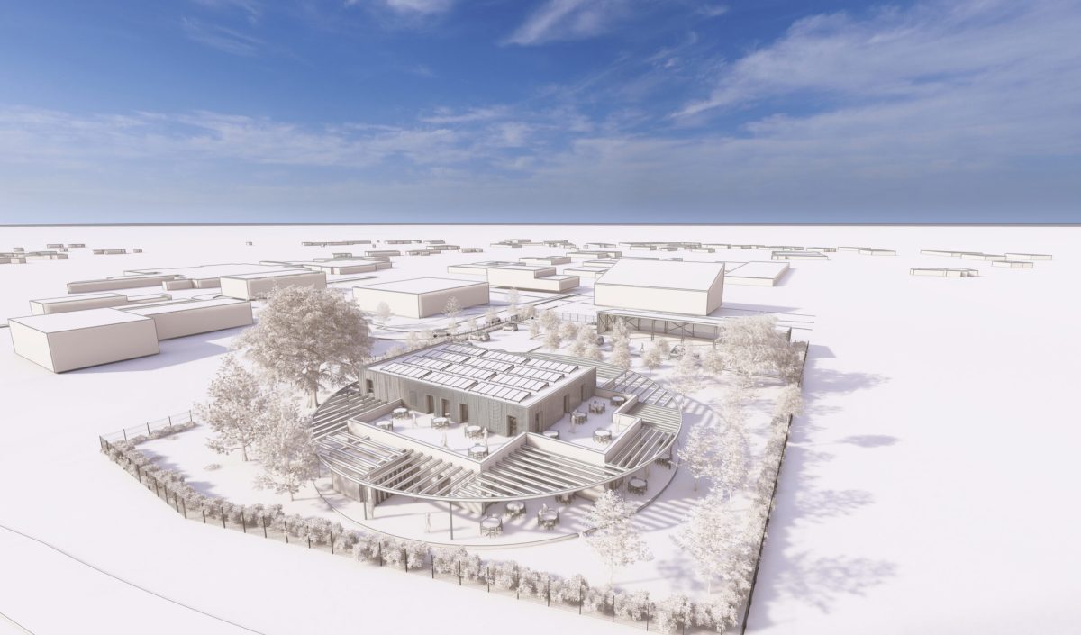 Bâtiment Valorhiz, ZAC La Garrigue — 779 m² SDP RE2020 conception bioclimatique — Végétalisation et bio-technosols — MATERIA MOE